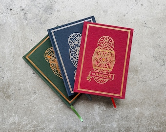 Notebook bundle (3 x hardback foiled tarot journals)