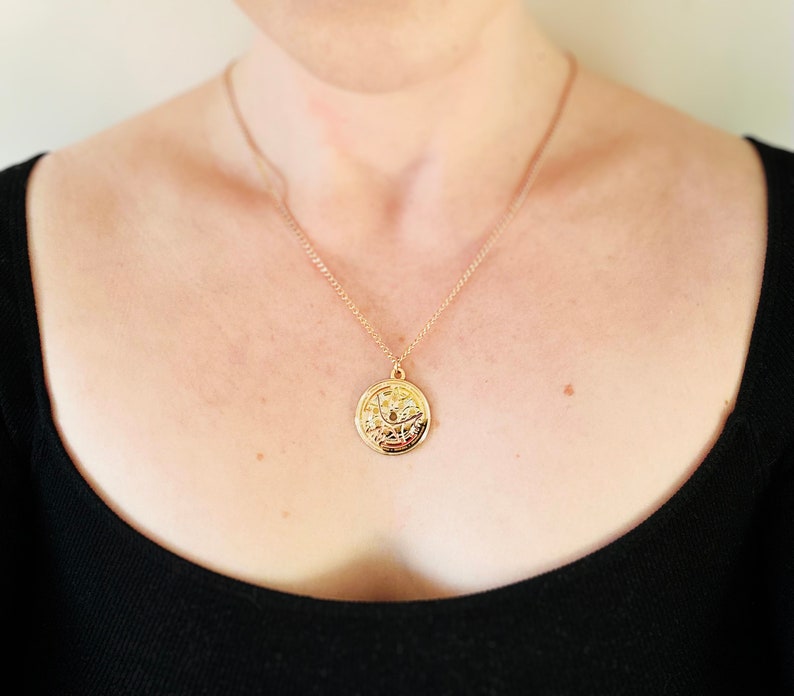 Collana con pendente Albero della saggezza in oro immagine 5