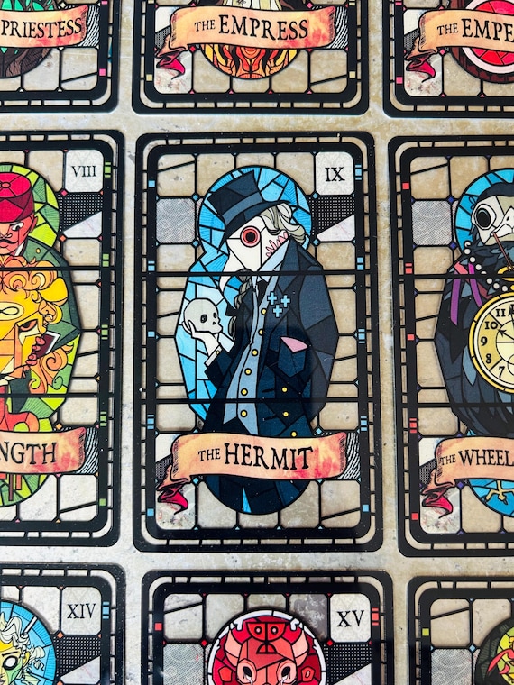 The Lucid Tarot: a Transparent Stained Glass Tarot Deck - Etsy