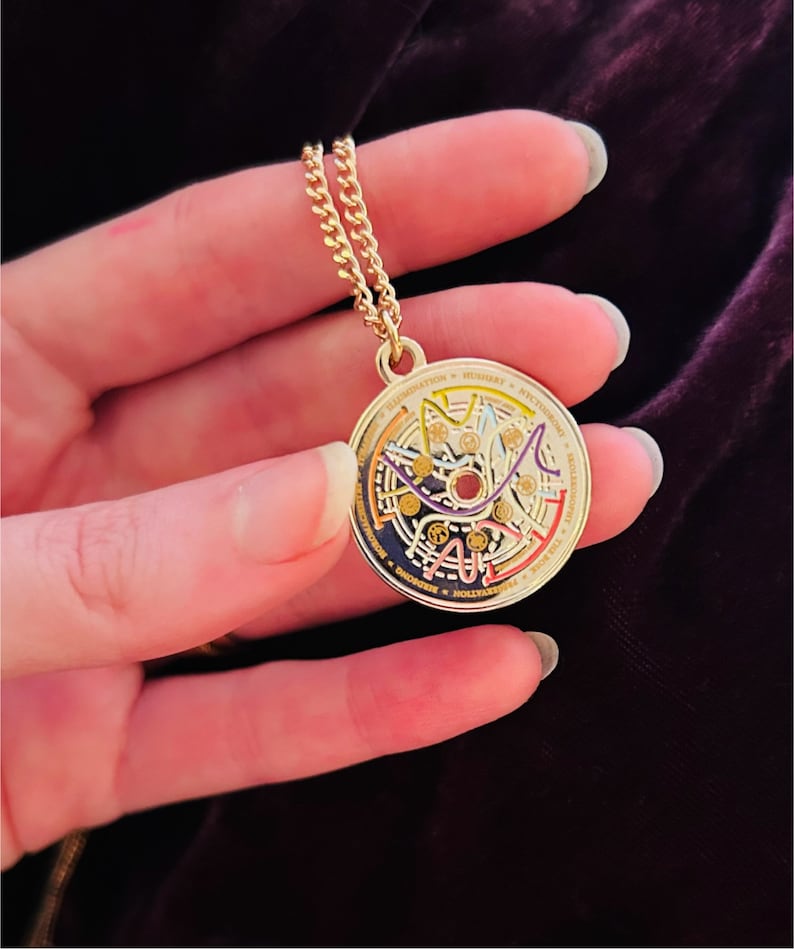 Collana con pendente Albero della saggezza in oro immagine 7