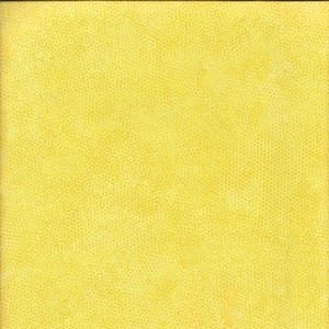 Könnte beinhalten: Ein gelber, strukturierter Stoff mit einem sich wiederholenden Muster aus kleinen Sechsecken.