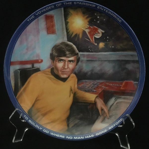 Placa vintage de Star Trek de edición limitada - Chekov de la colección Hamilton