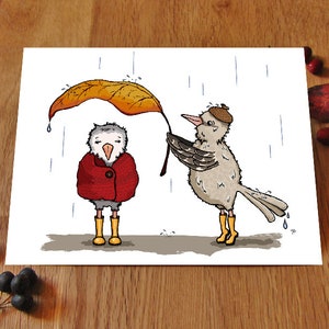 Herbst Postkarte - Ich bin für dich da