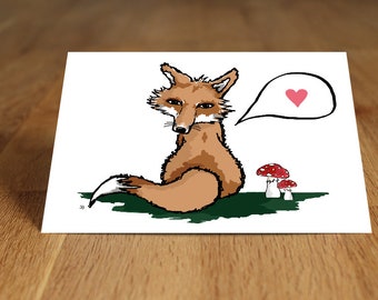 Postcard-Fox, Love