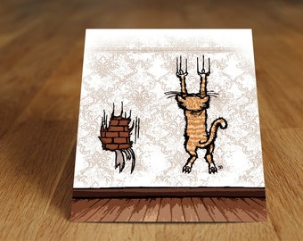 Postcard-Scratch Cat