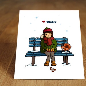 Postkarte Verliebt in den Winter Bild 1