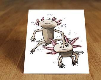 Postcard-Axolotl