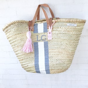 Basket bag, Ibiza basket, basket, shopping basket, beach image 3
