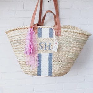 Basket bag, Ibiza basket, basket, shopping basket, beach image 1