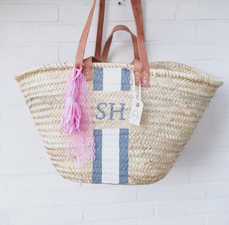 Basket bag, Ibiza basket, basket, shopping basket, beach image 1