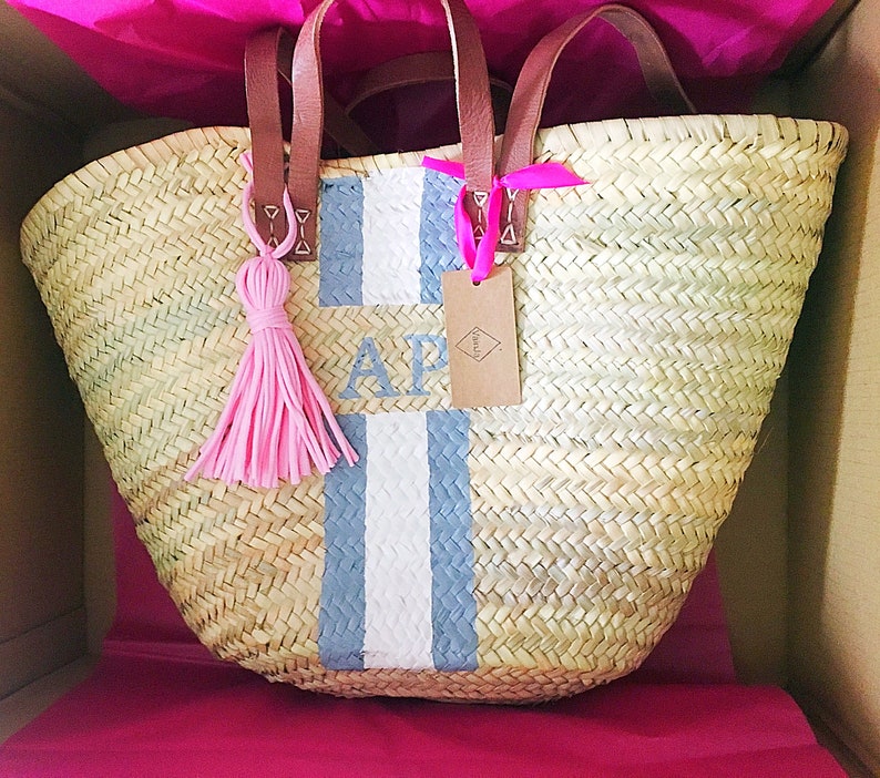 Basket bag, Ibiza basket, basket, shopping basket, beach image 4