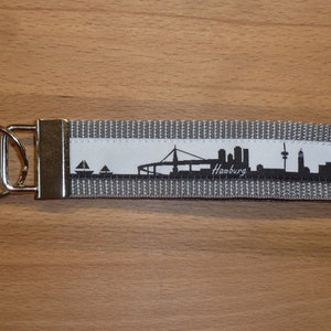 Schlüsselband Hamburg Skyline Bild 3