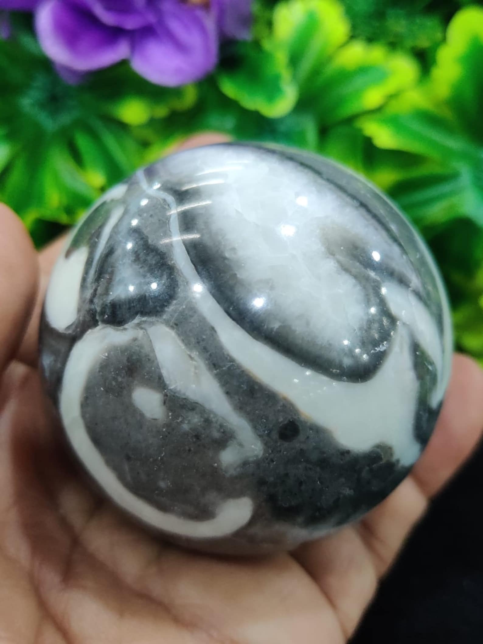 Beautiful Thousand Eye Jasper Sphere/ Orb/ Ball Healing Etsy