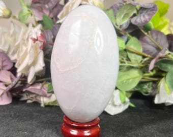 Lingam de cristal de ángeles petalitas, 1075 gramos