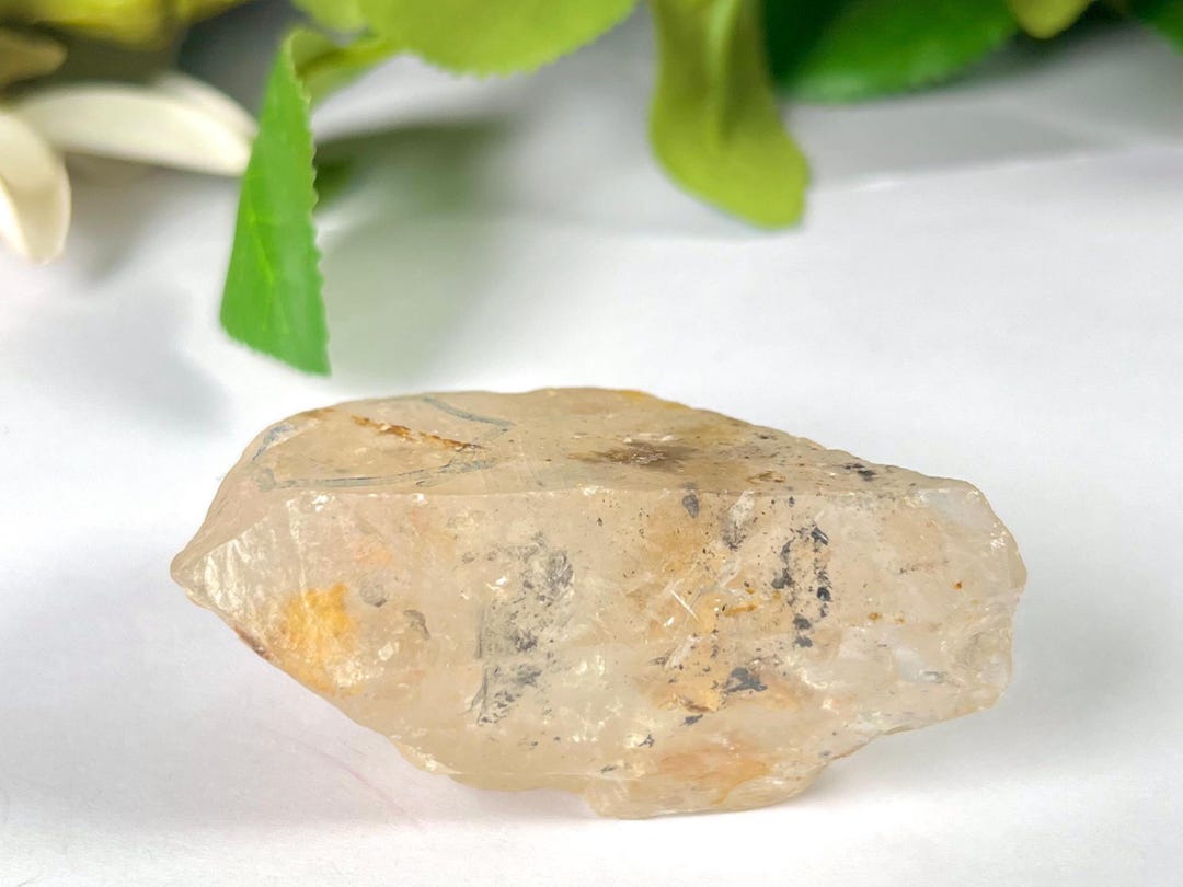 ハーキマーダイヤモンド エンハイドロクォーツクリスタル：レインボー