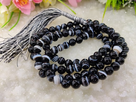 Black Sulemani Hakik Mala Beads Reiki Healing and Vastu Traditional 1081 Beads 8 MM Mala preyer Japamala rosary Mala meditation Power Mala Etsy Ireland