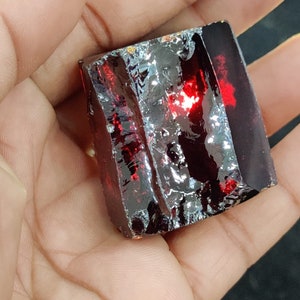 Rare Bi-Color Andara Crystal: King Solomon Diamond Light Monatomic Stone, 98 Grams