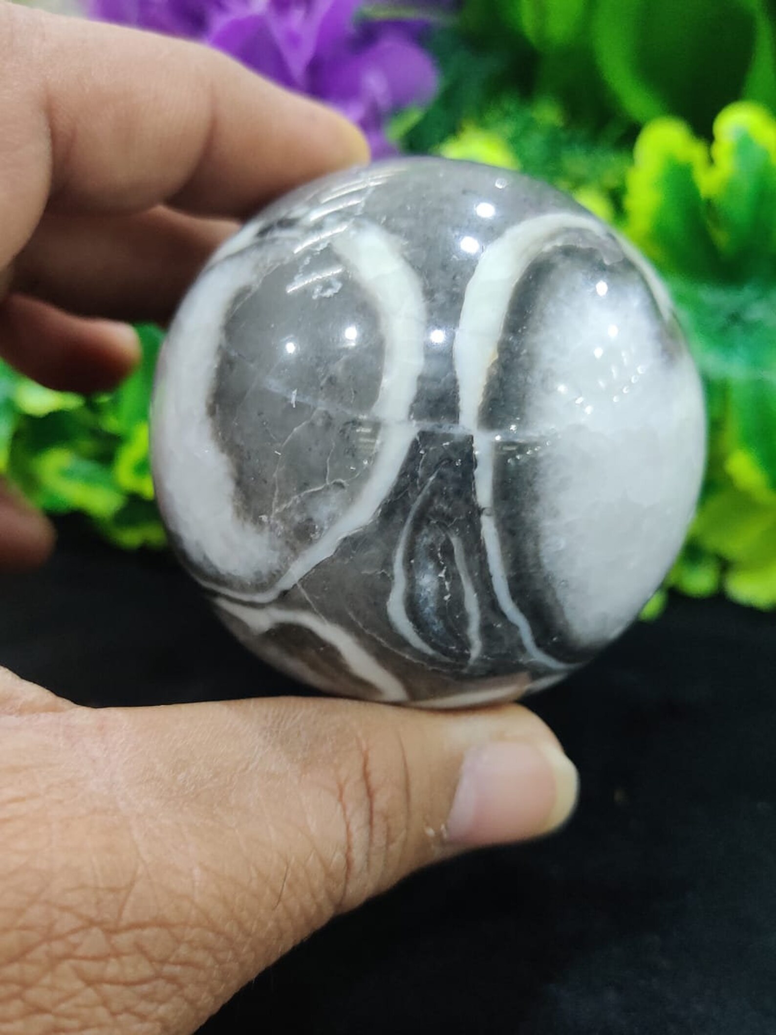 Beautiful Thousand Eye Jasper Sphere/ Orb/ Ball Healing Etsy