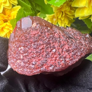 RARE Auralite 23 Crystal Point: Roter Hämatit Altarstein, 258 Gramm