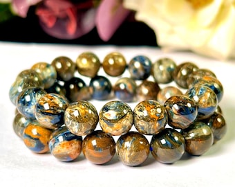 Pietersit Kristall Armband: 10 MM Namibia Heilstein