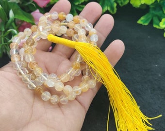 Danburite  Stone Japa Mala 108+1 Beads 8 MM Rosary Mala - Preyer Mala