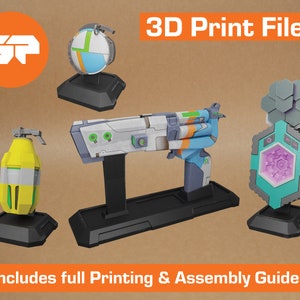 Borderlands 2 3D Model Collection - STL files for 3D Printing - 3D printable Borderlands 2 Props - Borderlands Replica Weapons for Cosplay