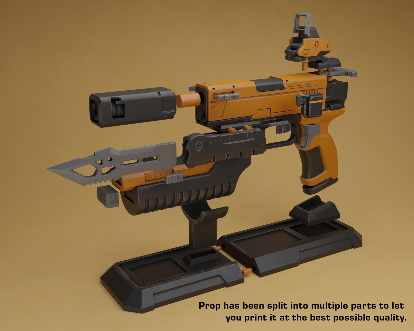 Borderlands Dahl Pistol 3D Model STL File for 3D Printing - Etsy