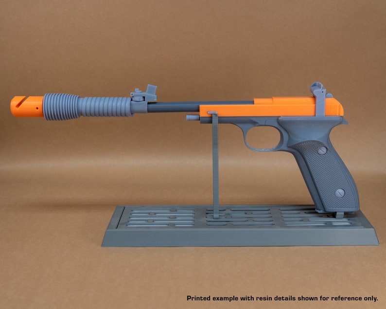 STL file for 3D Printing 3d Printable Star Wars Pistol Replica Prop for Cosplay Princess Leia Defender Sporting Blaster 3D Model