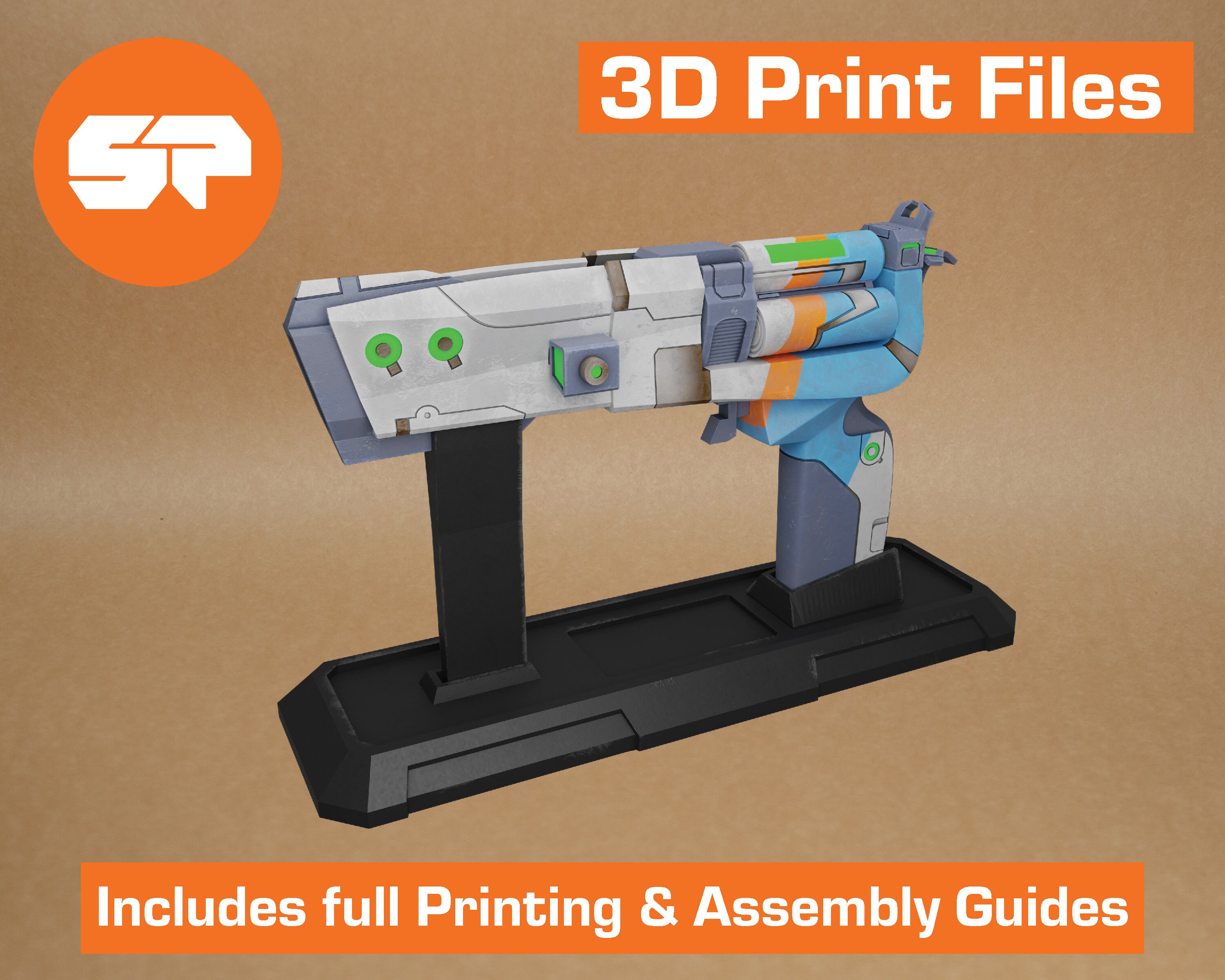 Borderlands Maliwan Pistol 3D Model STL File for 3D Printing 3D ...