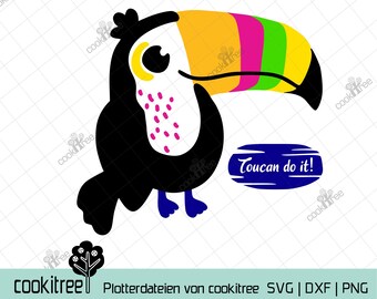 Plotter file plot dxf svg png toucan bird colorful summer toucan beak zoo rainforest loud wild animal
