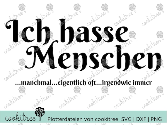 Shirtracer Baumwolltasche „Ich Hasse Menschen“ – Vintage-Look, Weiß, 100% Baumwolle