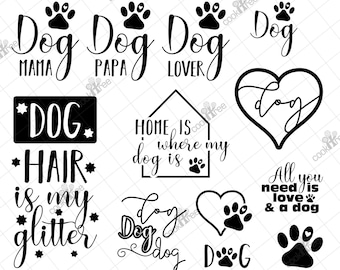 Plotter file plotter template plot dxf svg png dog statement dog lover love paw paws dogs animal animal love animal lover dog love