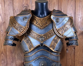 Complete pantserset "WAR KING" in leer - Handgemaakt - Perfect voor Larp, Cosplay, Bioscoop, Theater