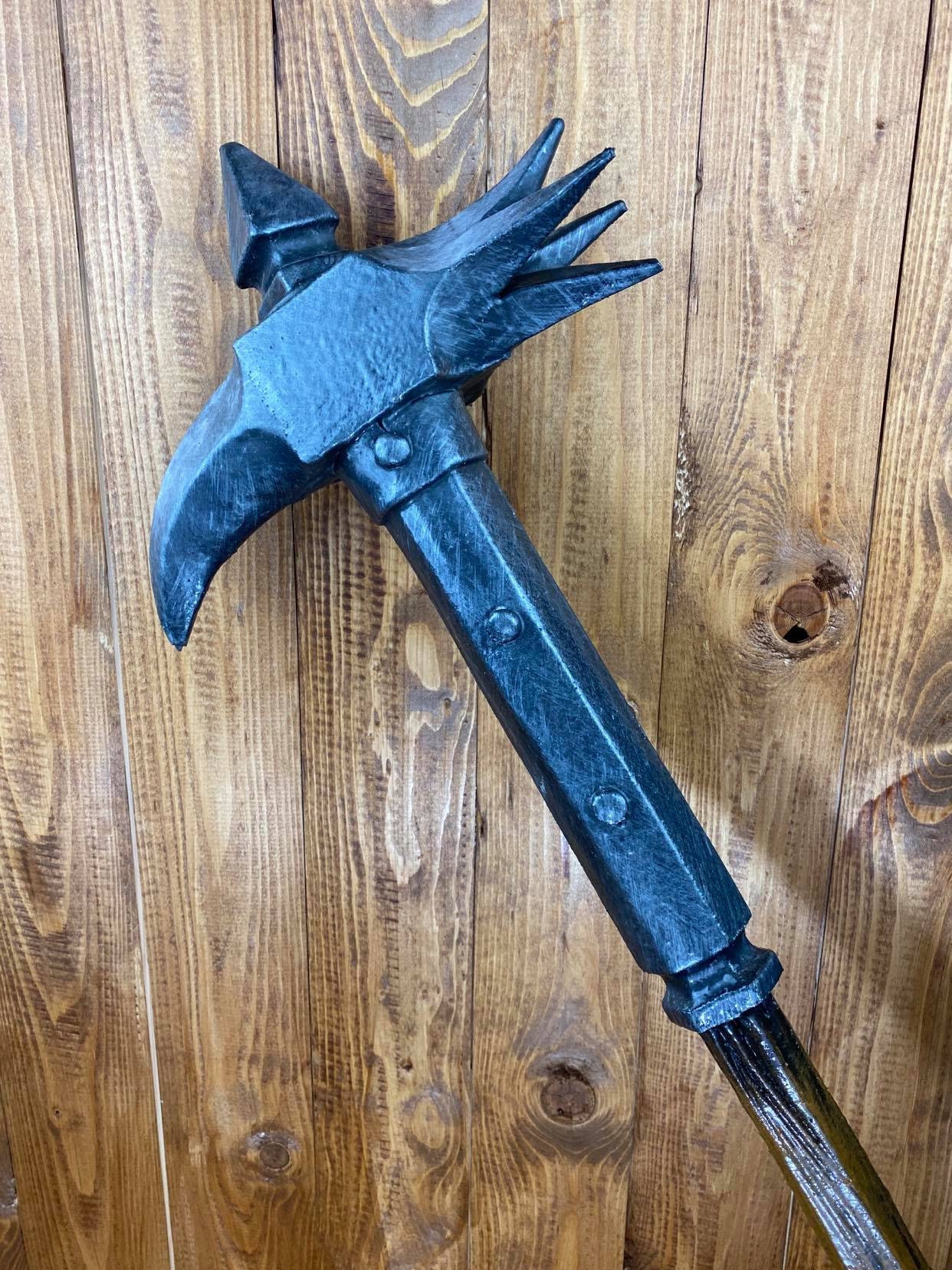 Teathre Cinema Latex Hammer Runic mace” Totally Handcrafted Cosplay Perfect for Larp