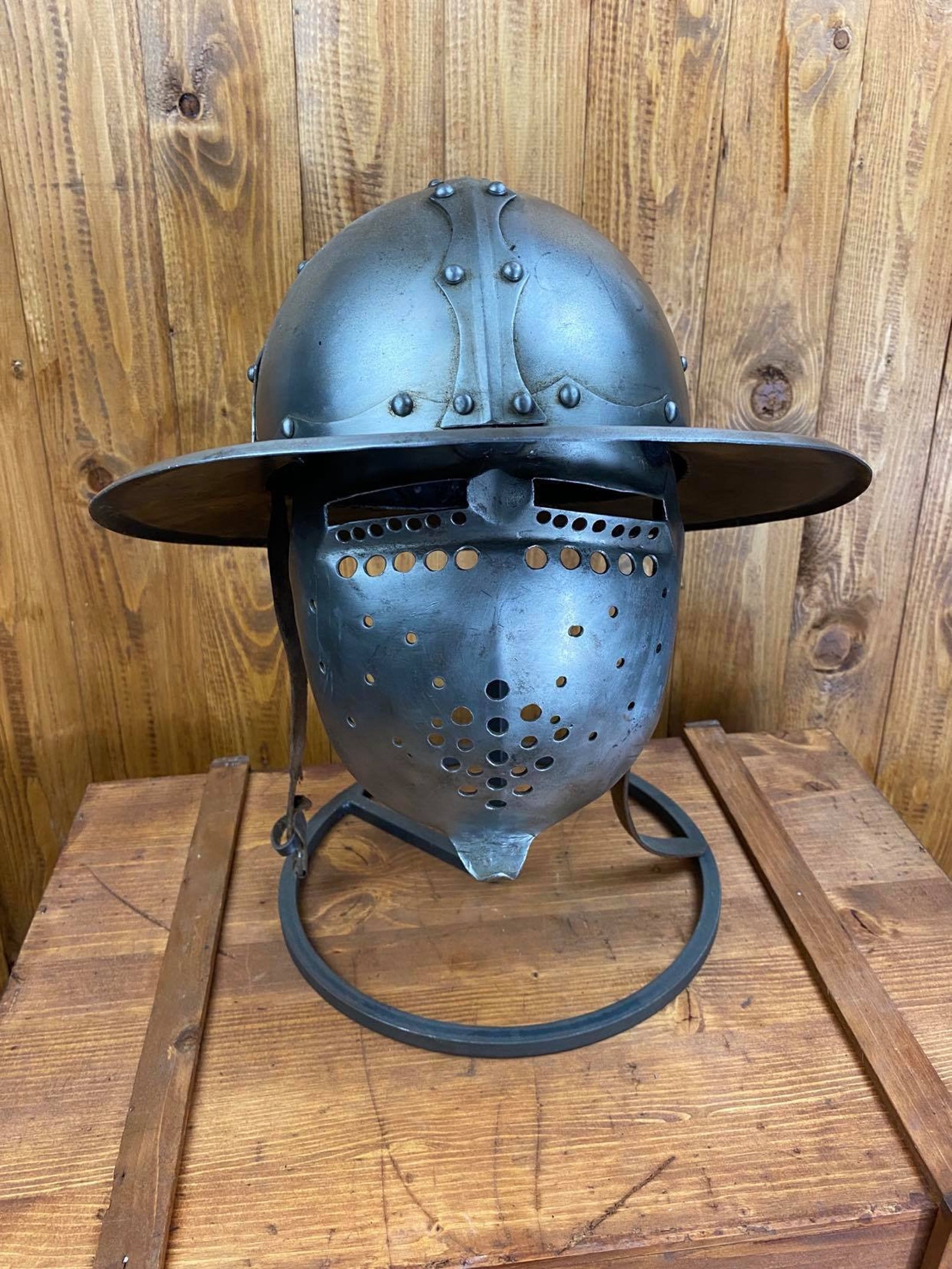 Metal Kettle Hat With Visor Totally Handmade Perfect for Etsy