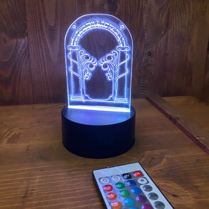 Elfic 3D LED LAMP multicolor, remote control battery and usb