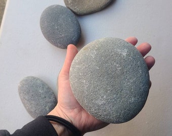 10 flat rocks, 4 inchs to 5 inches flat medium rocks, cairn stones, PNW, wedding stone, beach rocks, mother nature,ooak,rock large stone