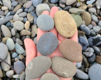 Extra Large 2 Flat Rocks, 4 Inchs to 5 Inches Flat Medium Rocks, Cairn  Stones, PNW, Wedding Stone, Beach Rocks, Mother Nature,ooak,rock 