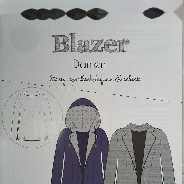 Schnittmuster Damen Blazer von Fadenkäfer Gr. 32-58