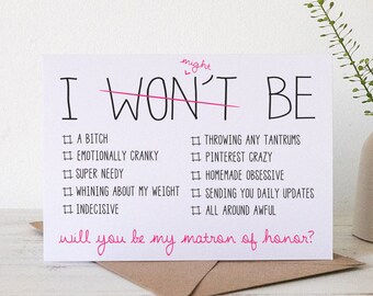 matron of honor etsy