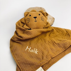 Cuddle cloth, cuddle lion, newborn, birth gift, baby cloth, lion, cuddle cloth, cuddle cloth with name,