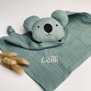 Cuddle koala mint, Cuddle cloth with name, Cuddle cloth, Birth gift , Cuddle cloth, Cuddle cloth with name, Personalised cloth