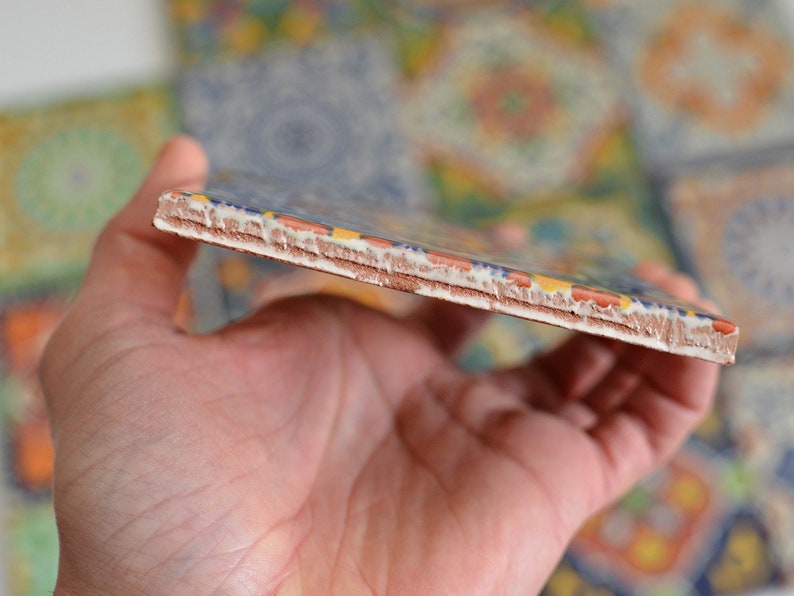 Bunte Fliesen aus Mexiko 10x10 cm talavera buntes patchwork set handgemacht rustikal