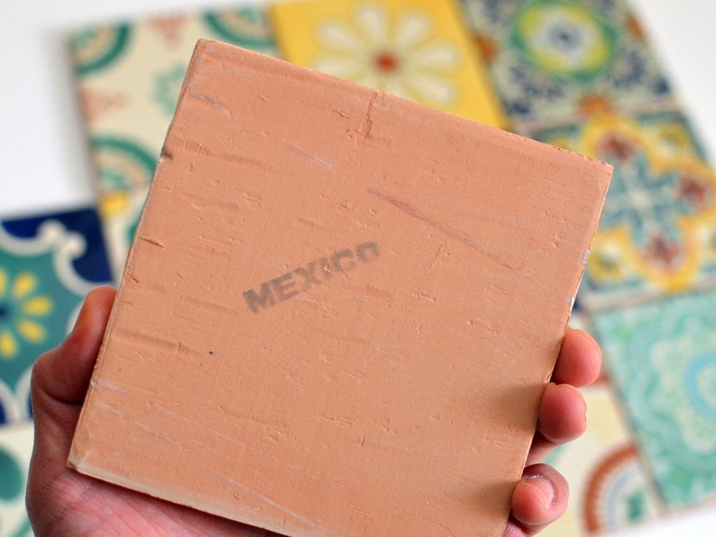 12 premium mexican tiles handpainted talavera pattern tiles premium quality 11x11 cm patchwork-set A image 10