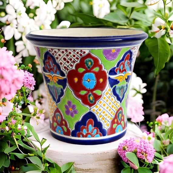 Mexican on sale flower pots