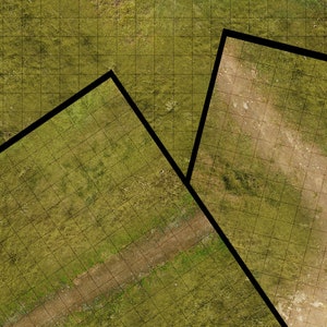 Wilderness Battlemat - Dungeons and Dragons, RPG e Miniaturas - Grade Quadrada - Dry Wipe - DnD