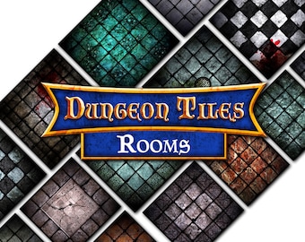 Donjons et dragons - Dalles de donjons - Pièces - Tapis en néoprène