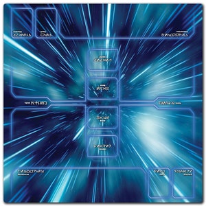 Star Wars Unlimited 2 Spieler Spielmatte - 64 x 64 cm Neopren-Matte - Hyperspace