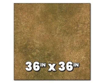 36" x 36" Summer Grass Wargaming Battlemat - Neoprene Mat