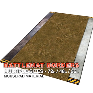 Battlemat Borders - Neoprene - Adjust Table Size - MULTIPLE SIZES